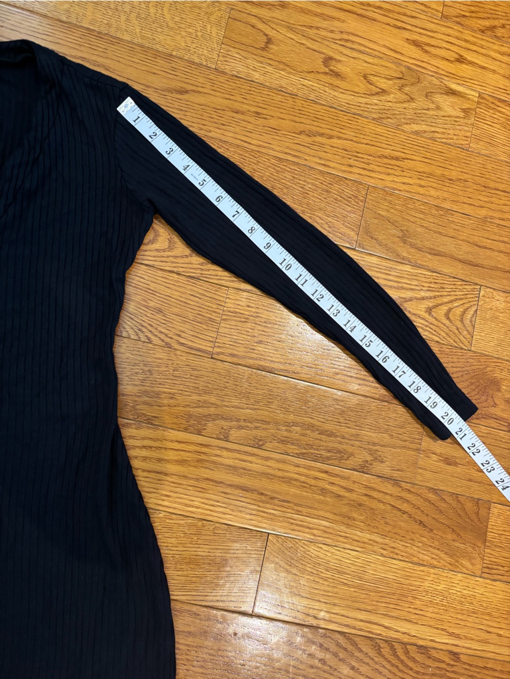 Reformation Ricky Knit Ribbed Black Dress - Picture 9 of 13